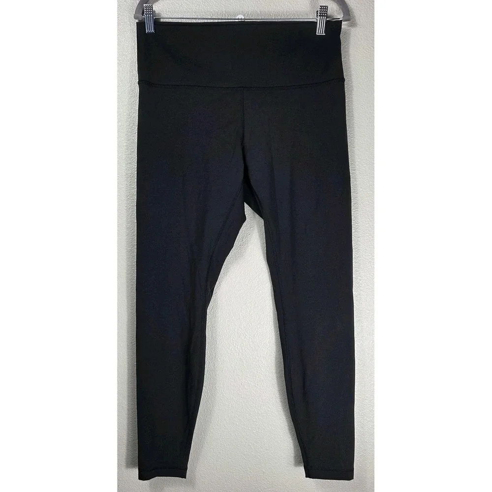 Lululemon Black High Rise Leggings Women's Size 12 Yoga Athletic Pants